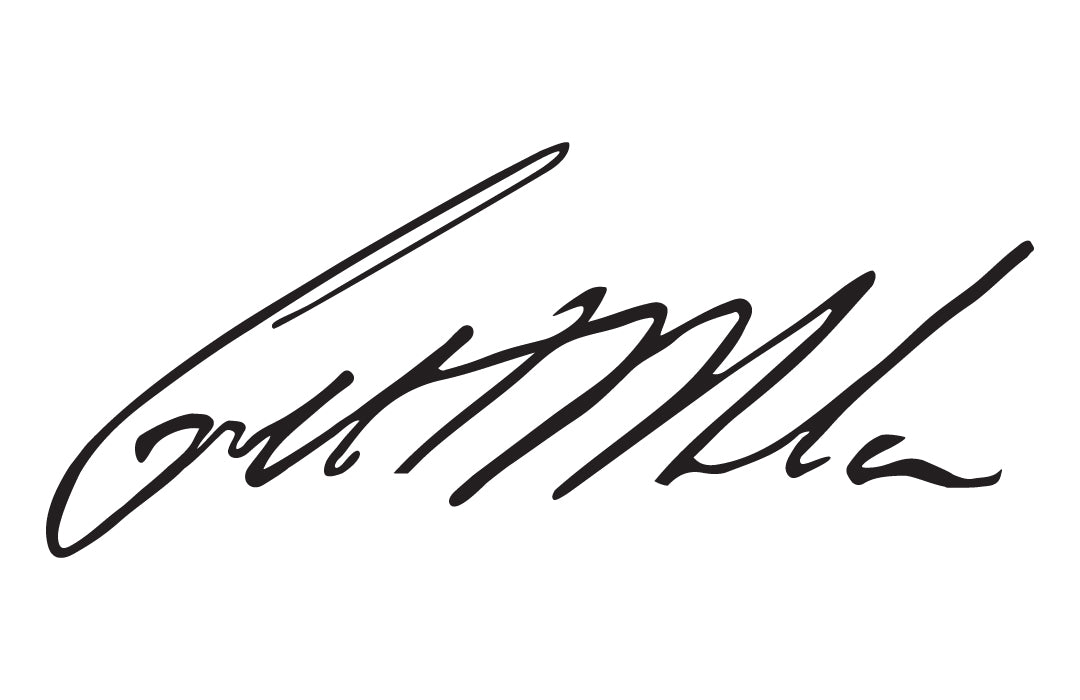 Signature of Greg Milone, one of Lanzera's four founders, honoring his influence and legacy in football culture.