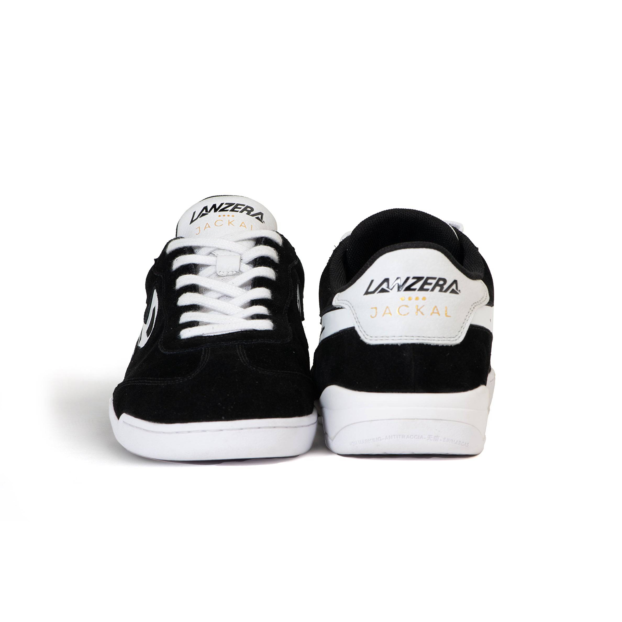Lanzera Jackal Black | Suede Indoor Football Sneakers with