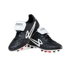Stacked Lanzera Professionale soccer cleats showing K-leather uppers and white branding.